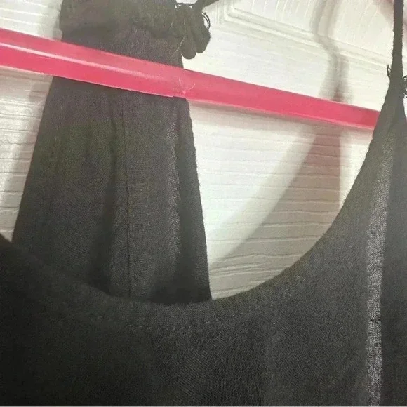 Spaghetti Strap  Tank Top Flowy Black Size Extra Small - Picture 3 of 16